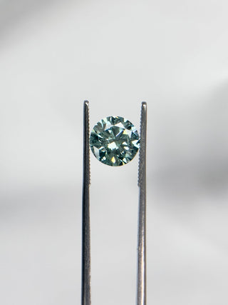 2.04cts Round-cut Vivid Green Lab Grown Diamond