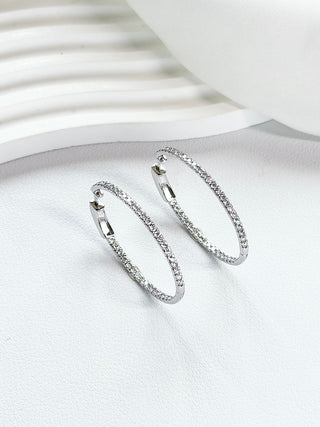 Lily Diamond Oval Hoops