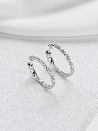 Lily Diamond Oval Hoops