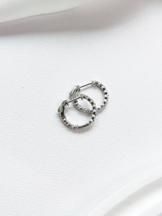 Inside out Diamond Bubble Hoops