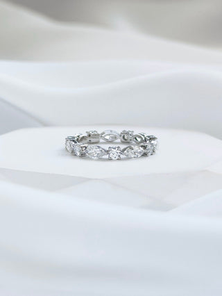 Celia Marquise & Round Diamond Eternity Ring