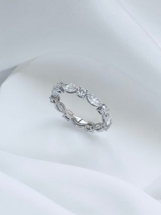 Celia Marquise & Round Diamond Eternity Ring