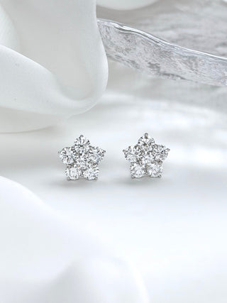 Emily Flower Diamonds Earrings