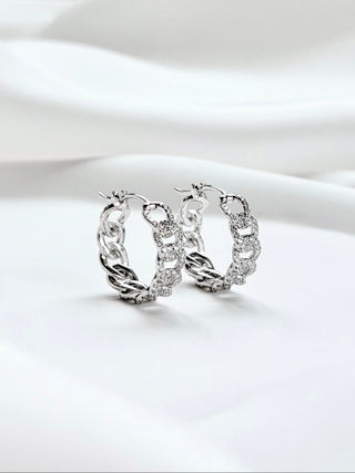 Cuban Hoop Earrings with Needle
