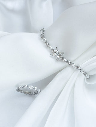 Celia Marquise & Round Diamond Eternity Ring