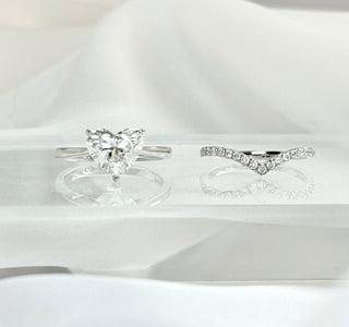 V-Shape Pave Diamonds Ring