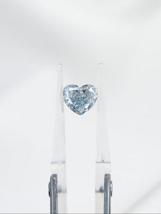 1.92cts Heart-cut Blue Lab Grown Diamond