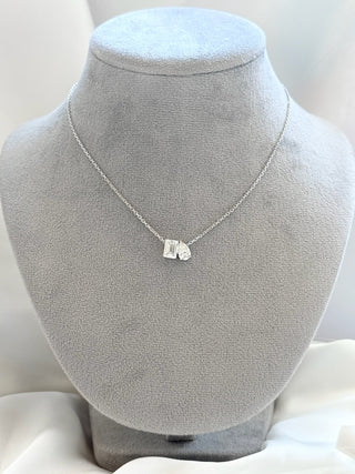 Toi et Moi Emerald & Pear Cut Necklace