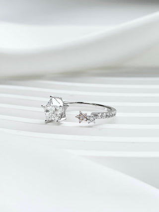 Aster Star Open Pavé Ring