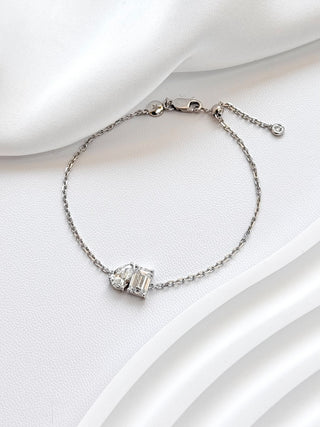 Toi Et Moi Small Emerald & Peat Diamond Bracelet