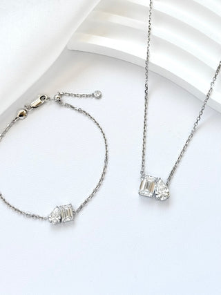Toi Et Moi Small Emerald & Peat Diamond Bracelet