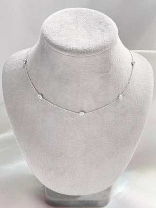Bezel Diamonds Necklace
