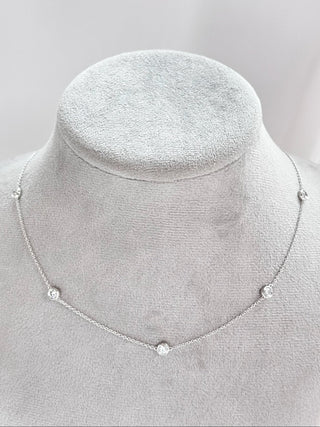 Bezel Diamonds Necklace