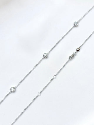 Bezel Diamonds Necklace