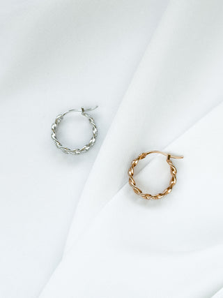 Cuban Hoop Earrings with Needle