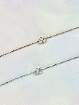 Toi Et Moi Small Emerald & Peat Diamond Bracelet