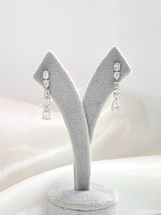 Estella Mixed-Shape 5 Diamonds Earrings