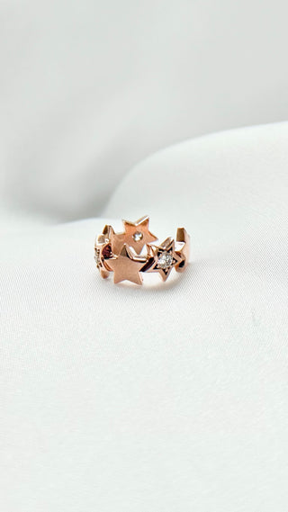 Aster Stars Diamond Ear Cuff