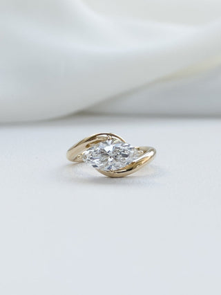 1.00cts Leia Marquise Diamond Pinky Ring