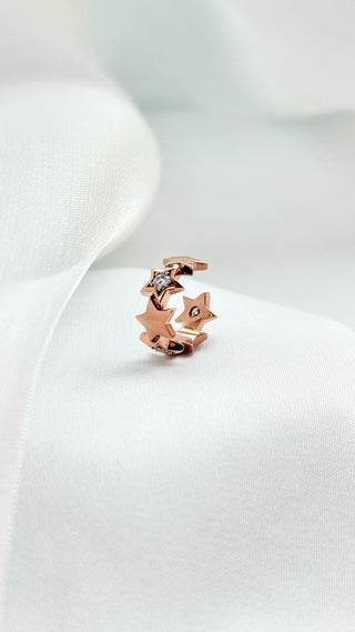 Aster Stars Diamond Ear Cuff