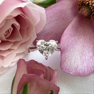 2.00cts Heart Solitaire Ring