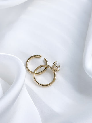 2.88cts Modified Oval Brilliant Ring Set