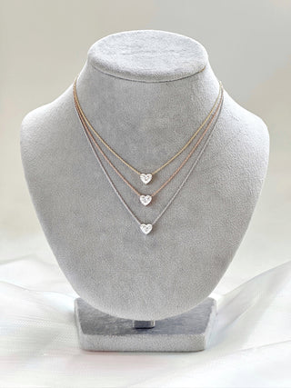 1.50cts Heart Diamond Necklace
