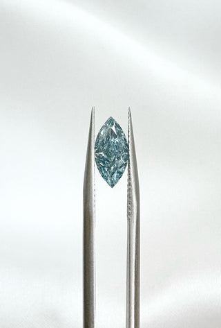 1.51cts Marquise-cut Vivid Blue Lab Grown Diamond