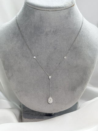 Linear Pear Drop Y-Necklace
