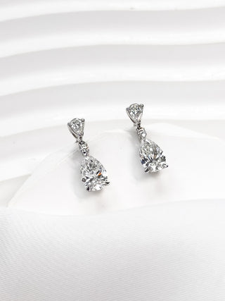 Pear Diamond Drop & Dangle Earrings
