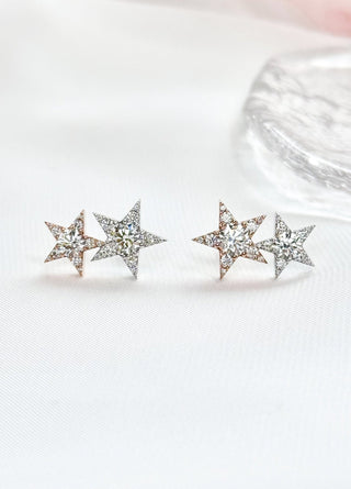 Double Aster Stars Earring
