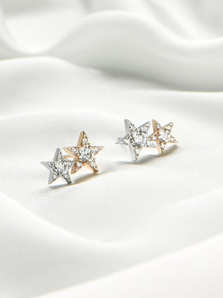 Double Aster Stars Earring