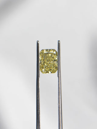 2.51cts Radiant-cut Intense Yellow Lab Grown Diamond