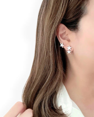 Double Aster Stars Earring