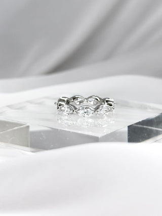 Marquise Diamond Bubble Ring